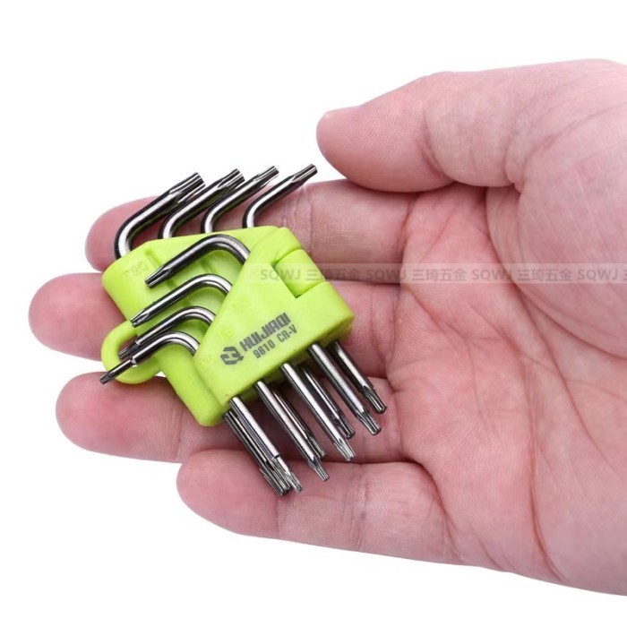 Torx ประแจหกเหลี่ยมชุด T5T6T7T8 หกเหลี่ยมด้านในไขควง Torx ประแจฮาร์ดไดรฟ์ซ่อมเครื่องมือ