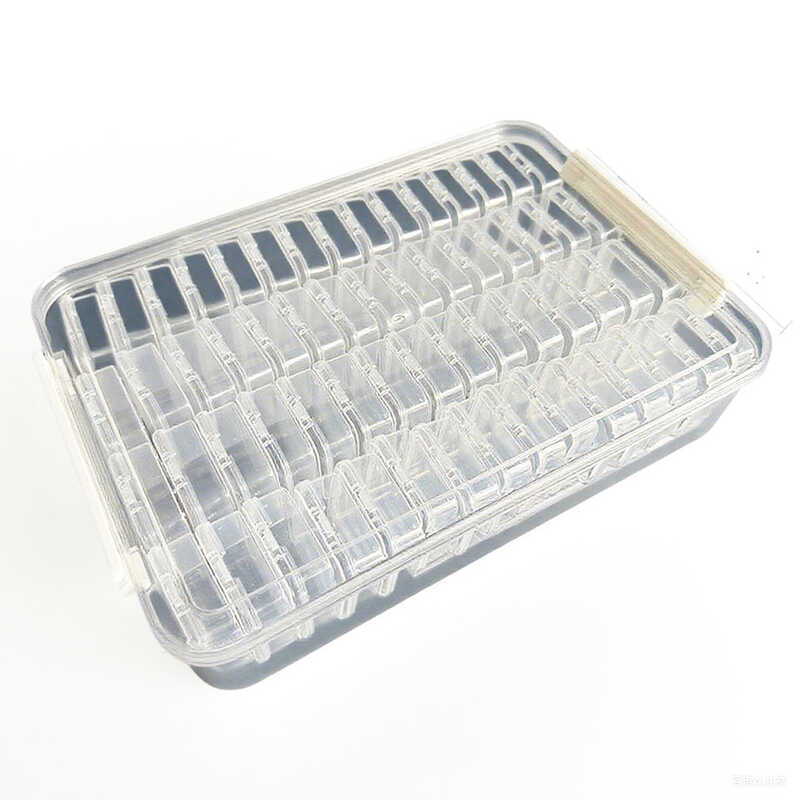 c 60 Slots Plastic Storage Box, DIY Diamond Painting Beads Charms Jewelry Accessories Organizer Box