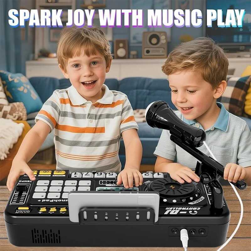 rophone Electronic Piano Keyboard Bluetooth DJ Turntable Controller Musical Instrument Kid Birthday