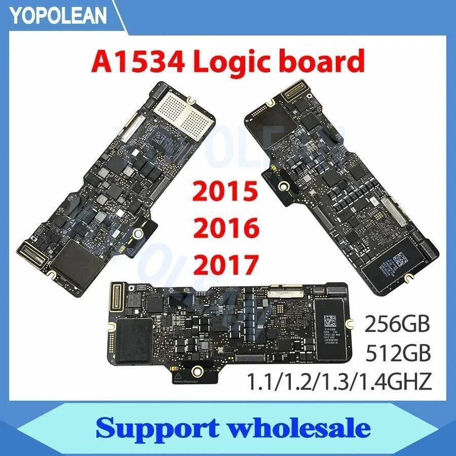 TA Original A1534 เมนบอร์ด 820-00244-A สําหรับ Macbook Retina 12 "A1534 Logic Board M1 M2 M3 i5 i7 2