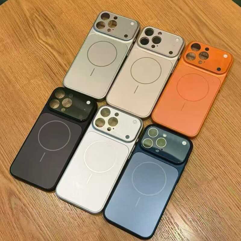 Corning Glass AG Frosted Magnetic Phone Case Glass Lens Two-in-One Second to 17Pro/AIR PC Phone Case