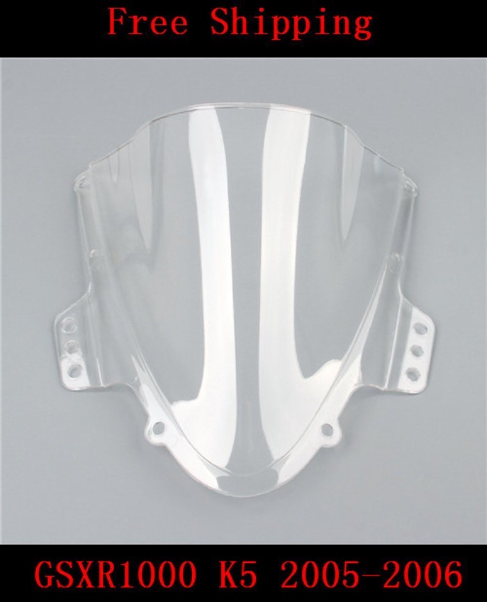 For SUZUKI GSXR1000 GSXR 1000 K5 2005-2006 GSX-R1000 GSXR-1000 motorcycle Double bubble windshield