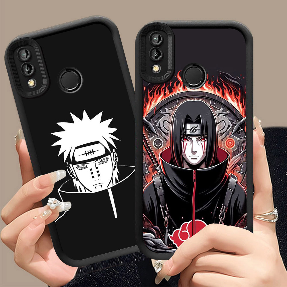 Q-12 Naruto Akatsuki ขาวดำเคสโทรศัพท์หรับ VIVO Y91C Y91 Y1S Y93 Y95 ปกสีชมพู
