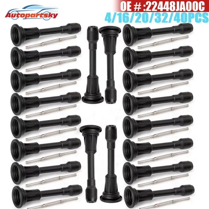 Ignition Coil Boots Spark Plug Cap 22448JA00A 22448JA00C UF549 For Renault For Nissan Juke Micra Fo