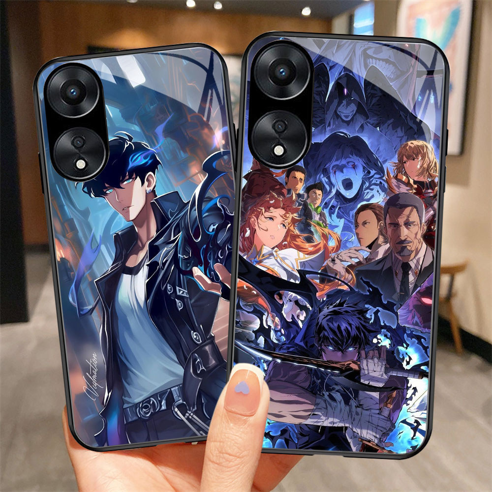 G-29 Solo Leveling Casing กระจกนิรภัยสําหรับ OPPO Reno 7 10 11F 8T 11 8 Pro 5G Case