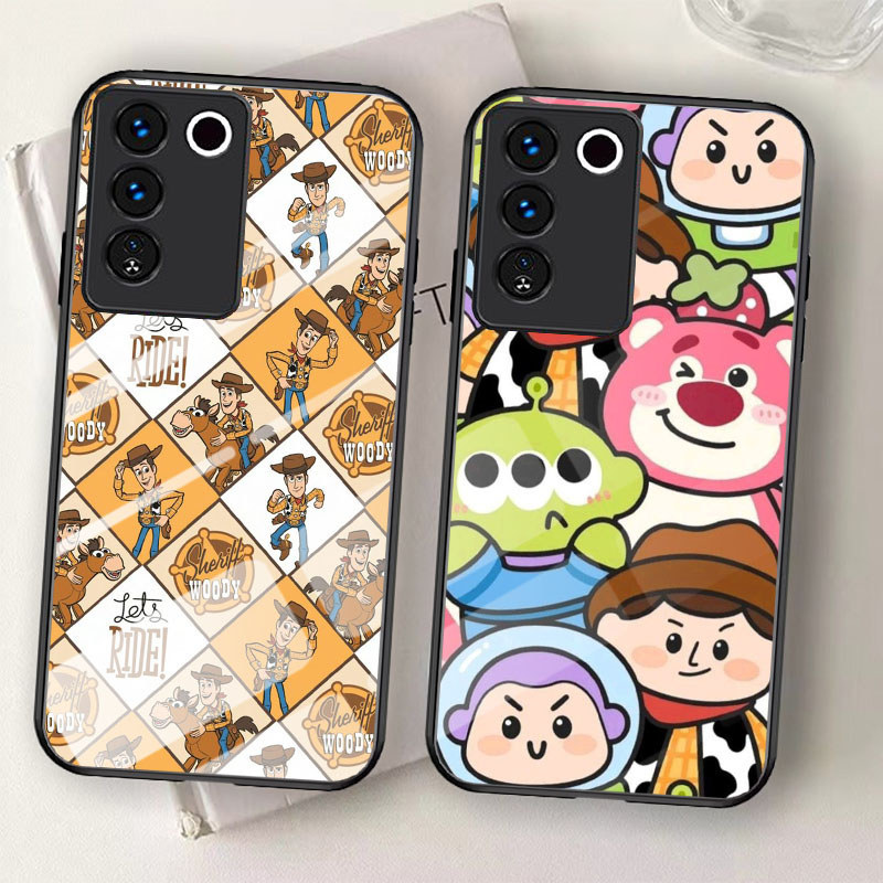 T-34 Toy Story กระจกนิรภัยสําหรับ VIVO V29E V27E V27 Y29 V50 Y100 V29 Pro Lite 5G กรณี