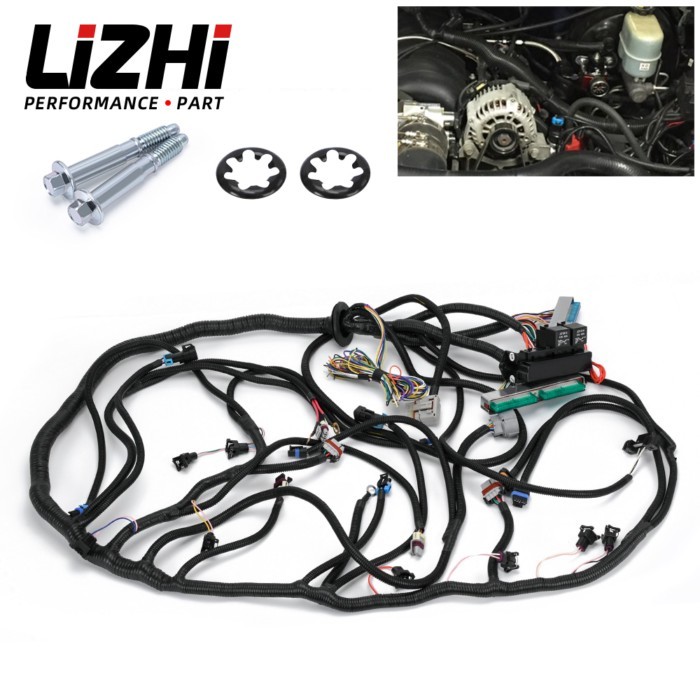 Drive by Wire DBW LS Stand Alone Harness with Transmission Connectors For 03-07 GM DBW 4L60E 4.8L 5