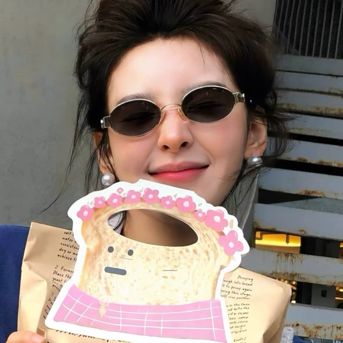 Zhang Ruonan แว่นกันแดดสไตล์เดียวกันผู้หญิงโลหะรูปไข่ Retro แว่นกันแดดอเมริกัน