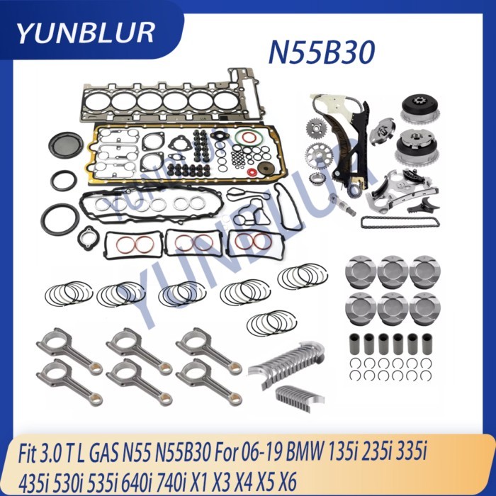 STD Rebuild Gasket Timimg Con-rod Piston Bearing Kit Fit 3.0 L Gas N55 N55B30 For 06-19 ALPINA B3 B