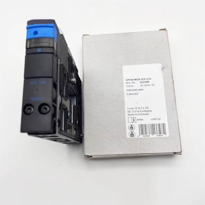 Solenoid valve CPV18-M1H-5LS-1/4 163190 CPV18-M1H-5JS-1/4 163191