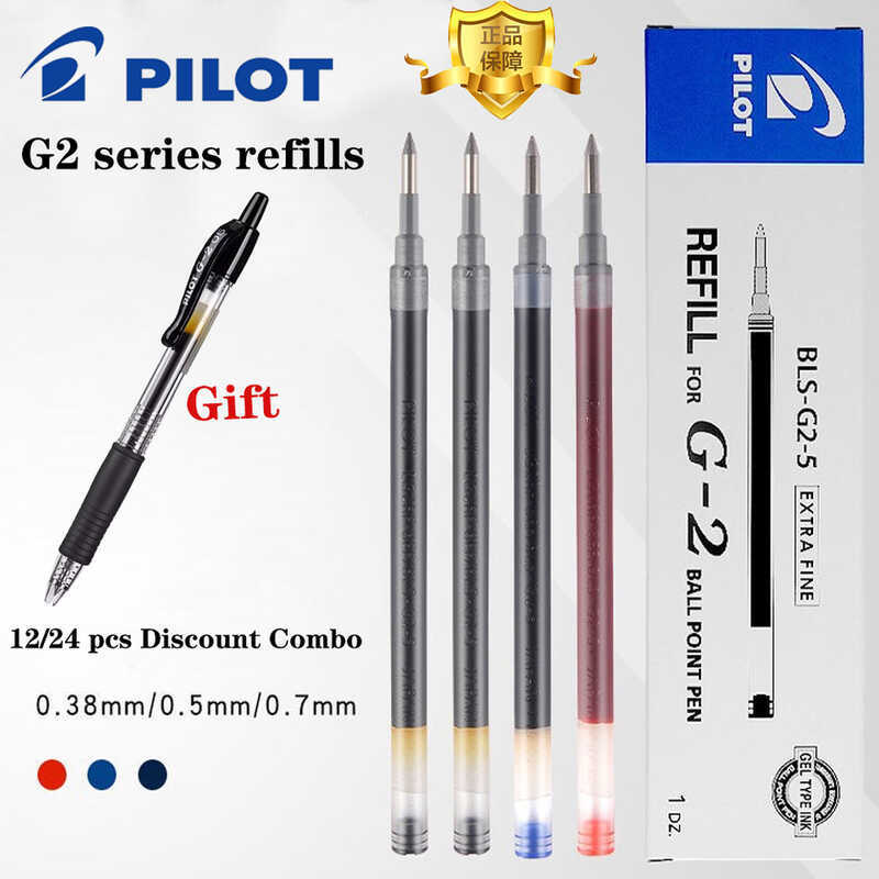inal PILOT Gel Res BLS-G2-5 Suitable for G2/G6 0.5mm Replacement Core B2P Black Pen Cute Stationery