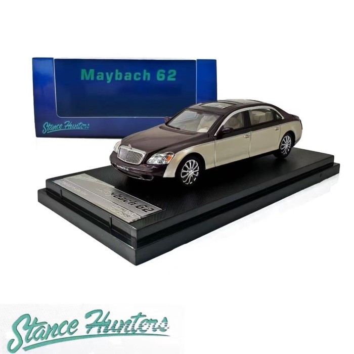 รถ Mercedes-Benz Maybach 62S รุ่น SH 1: 64 Mercedes-Benz Maybach Double-spelling รุ่นขยายรุ่นรถโลหะผ