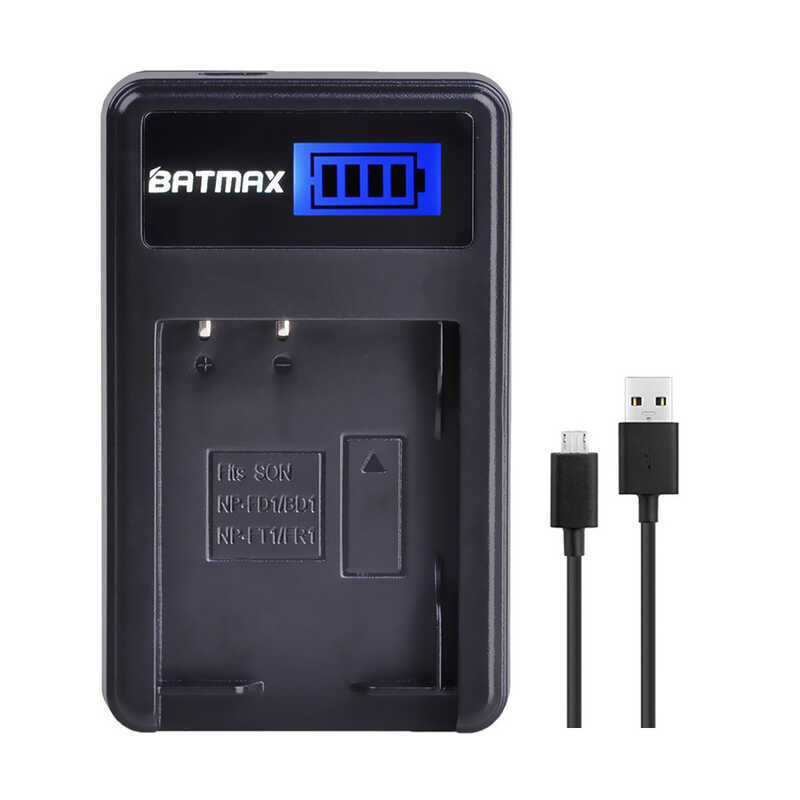 เหมาะสําหรับ Sony NP-BD1/NP-FD1 เครื่องชาร์จแบตเตอรี่กล้อง TX1 T77 T7 T9