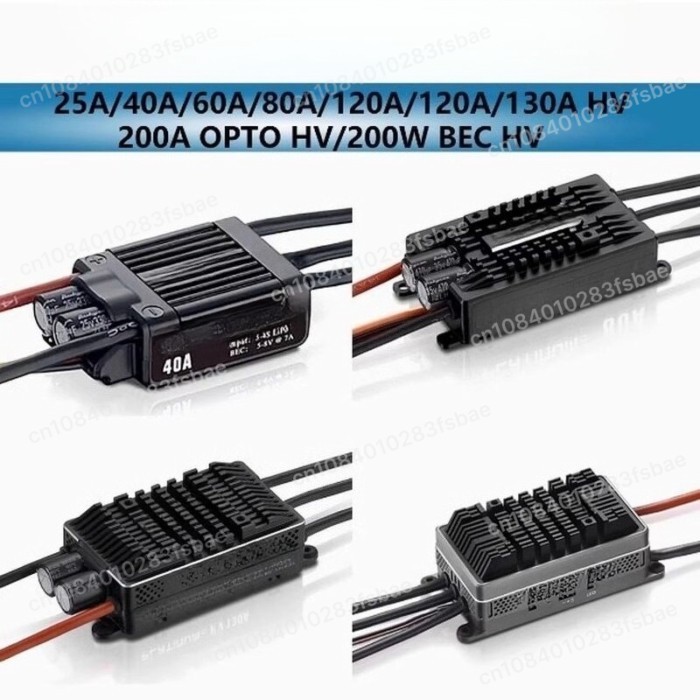 1PC 60A 80A 120A Fixed Wing Helicopter ESC