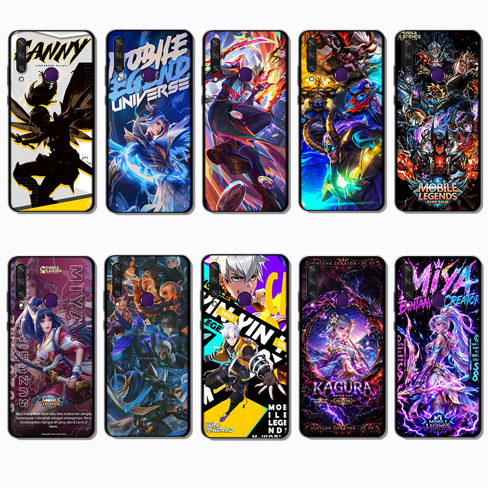 เคสโทรศัพท์สีดํานุ่มสําหรับ Huawei Y6P Y7A Y8P Y9A Y5 Y6 Prime Mobile Legends แฟชั่นพิมพ์เคสโทรศัพท์