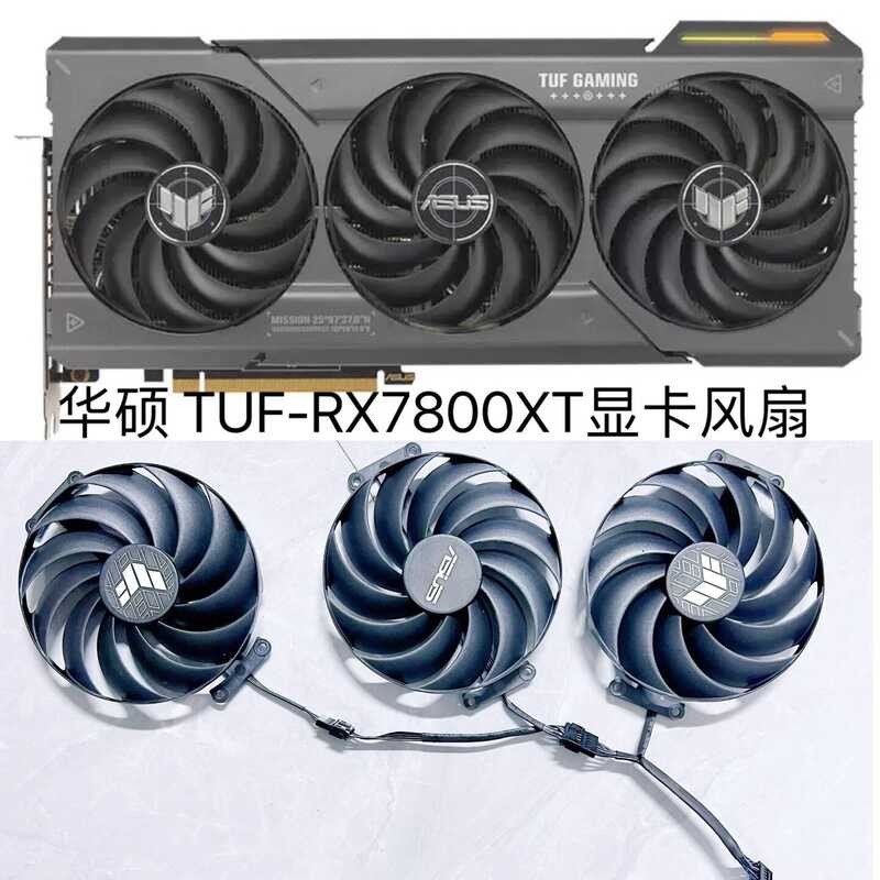 Asus TUF-RX7800XT-O16G-GAMINGAMDRADEONRX7800XT กราฟิกการ์ดพัดลมเงียบ