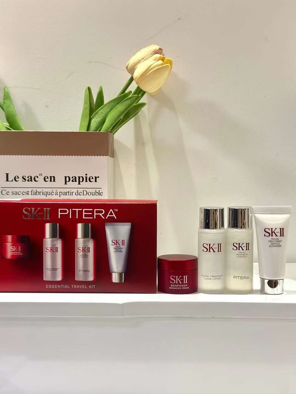 รูปแบบใหม่ 30ml (ชุดตัวอย่าง sk เวอร์ชัน 23) ประกอบด้วย: น้ํายาทําความสะอาดผิวหน้า 20g, Qingyinglu 3