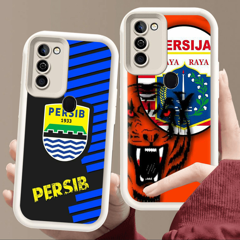 เคสสําหรับ Infinix HOT Smart 5 11 8 12 6 10 Play Plus Soft White E21 Football Club Persib