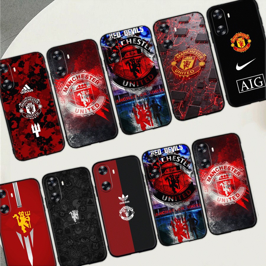 D-14Manchester United FCสําหรับHuawei P10 P20 P30 Lite Pro Y5P Y6P Y7A Y8P TPUซิลิโคนอ่อนนุ่มกันกระแ