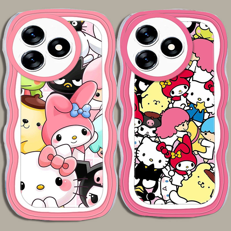 A-35 Cute Friends TPU Casing สําหรับ Tecno Pova 6 5 Neo 2 7 Pro 5G เคสใส
