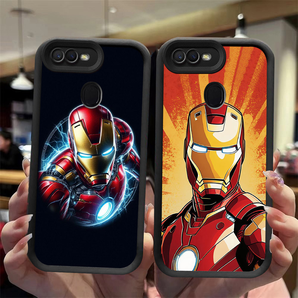 J-28 Iron Man ดำขาวชมพูเคสโทรศัพท์หรับ OPPO A7 A11K A12 A3S A12E A1K A5S A12S AX5S