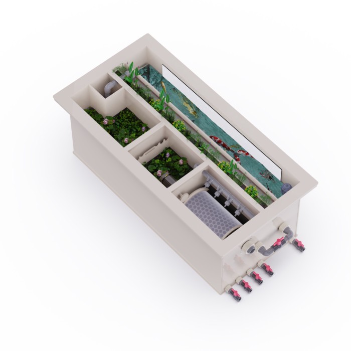 Durable Domestic Ornamental Fish Pond Aquaculture Equipment Round and Square Plastic and FRP Fish T