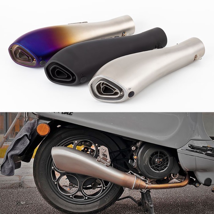 51mm/61mm connector universal motorcycle exhaust muffler with DB killer for Z1000 R15 V4 XSR125 MT0