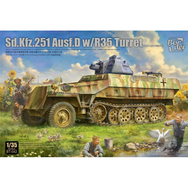 Border Model BT-042 Sd.Kfz.251 Ausf.D w/ R35 Turret 1/35 Static model kit