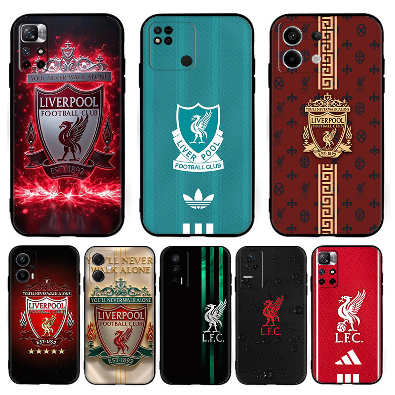 สําหรับ Redmi หมายเหตุ 11 12S 13 Pro Plus 12 Pro sped LFC LIV Liverpool Soft Black TPU เคสโทรศัพท์