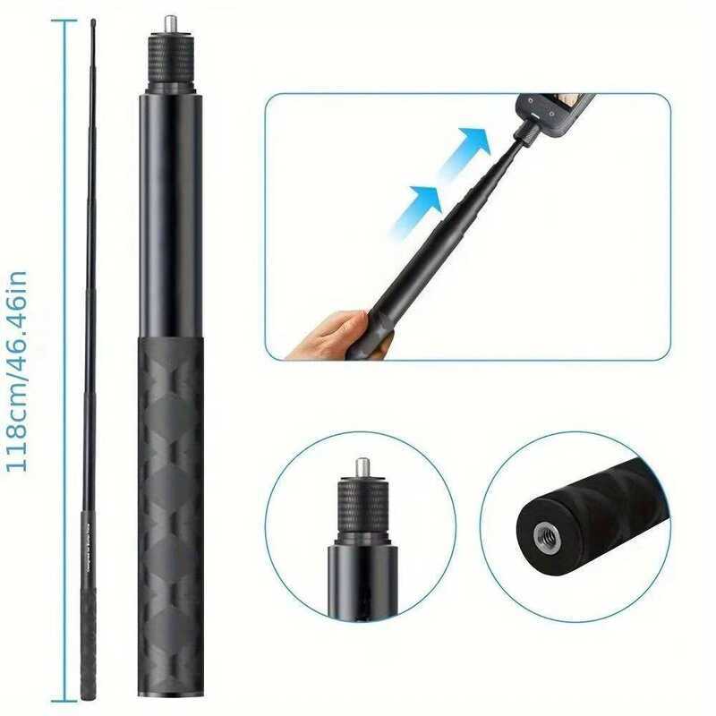 ขาตั้งมอเตอร์ไซค์ Insta360 พร้อมไม้เซลฟี่สำหรับ Insta 360 X2 X3 X4 X5 อุปกรณ์เสริมแฮนด์จักรยาน Moto
