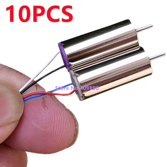 10PCS/LOT 8520 Coreless Motor 3.7V 53000RPM High Speed Motors For RC Model Airplane Large Power Hol
