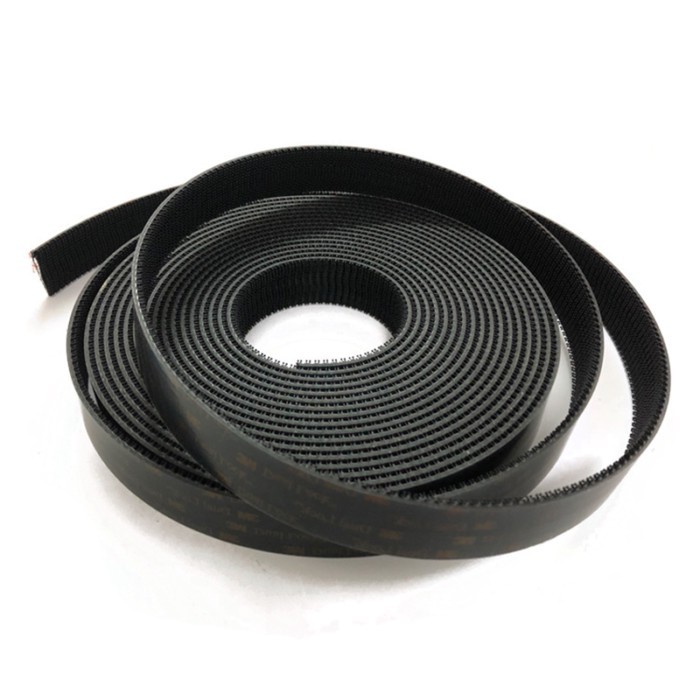 Double-lock reclosable fastener SJ3550CF black mushroom tape, type 250 1* 50YD.