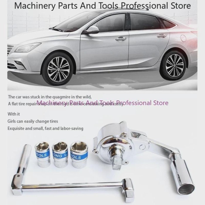 1/2" Torque Torque Multiplier Wrench Die Nut Remover Type Automobile Tire Removal Labor-saving Wren