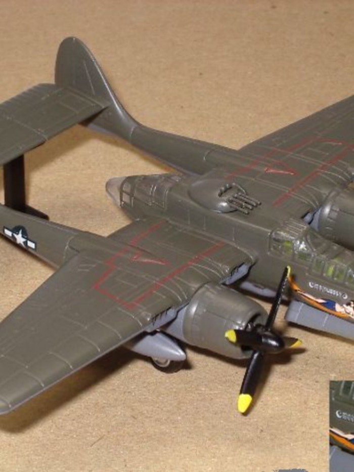 Cafereo 1/144 Big Bird เบอร์ 2 American P-61 (สไตล์เดียวกับ North Airlines)/HE111 Bomber ต่างๆ Out o