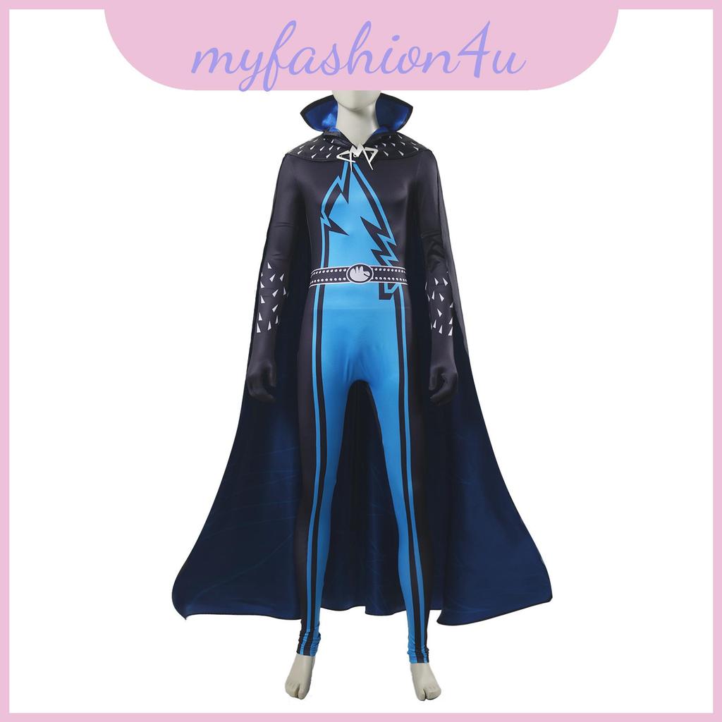 Megamind ชุดคอสเพลย์พร้อม Cape สําหรับการเล่นบทบาทอนิเมะและรวบรวมคอสเพลย์
