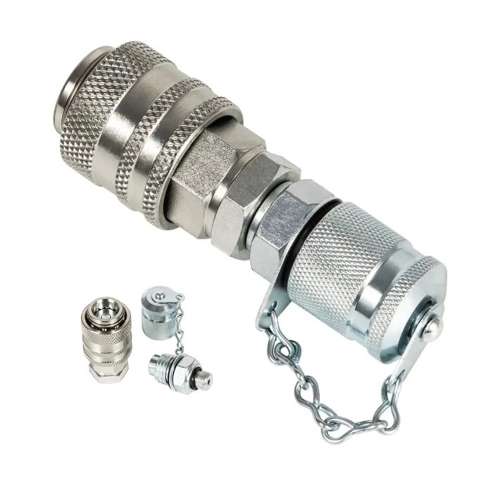 1pc G1/8 Hydraulic Pressure Test Quick Connector For Caterpillar Cat CASE John Deere Cummins Engine