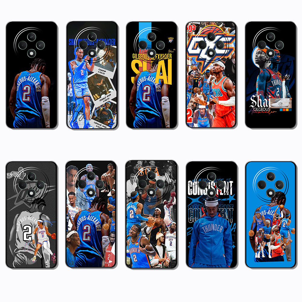 สําหรับ OPPO F5 F7 F9 F11 F25 F27 K12X R9S shai gildeous lexander สีดําขอบเต็มรูปแบบเคสโทรศัพท์ TPU 