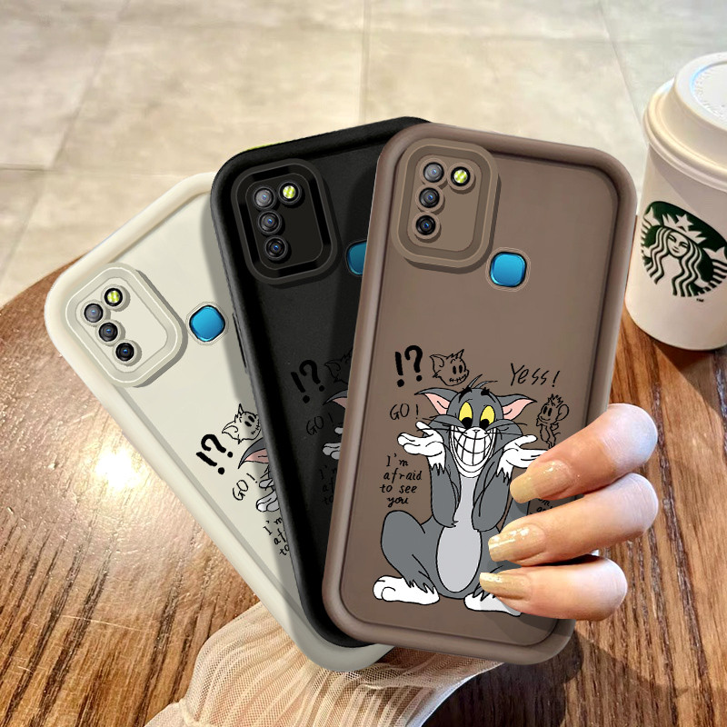การ์ตูนน่ารักประสาท Tom Cat ปลอกซิลิโคนอ่อนนุ่มสําหรับ Infinix X650B X655F X655C X657B X657C X665E X