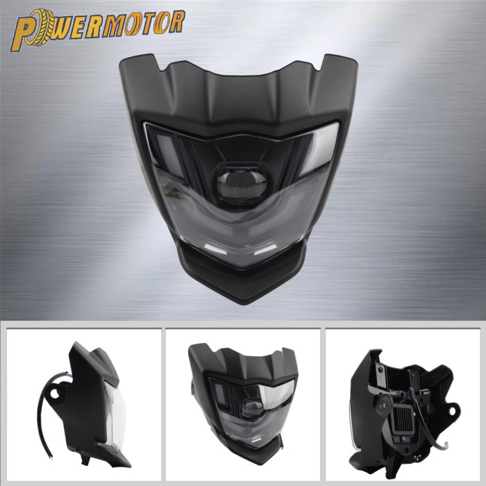 Motorcycle Headlight LED Plate Fairing High Low Beam Daytime Running Lights For YAMAHA XTZ 150 Moto