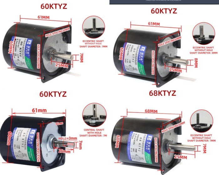 110V  14W  60KTYZ   28W 68KTYZ  Permanent Magnet  Synchronous Motor  Forward Reverse Controllable A