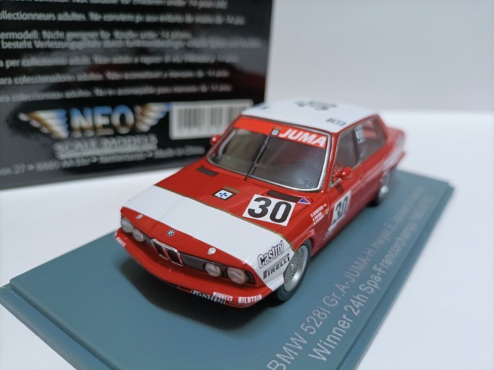 Neo 1 43 BMW 5 Series European Championship RV Rally Car Model BMW 528i Winner 1982