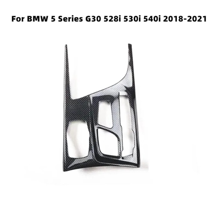 For BMW 5 Series G30 528i 530i 540i 2018-2021 Car Interior Trim Parts Carbon Fiber Grain Gearbox Pa