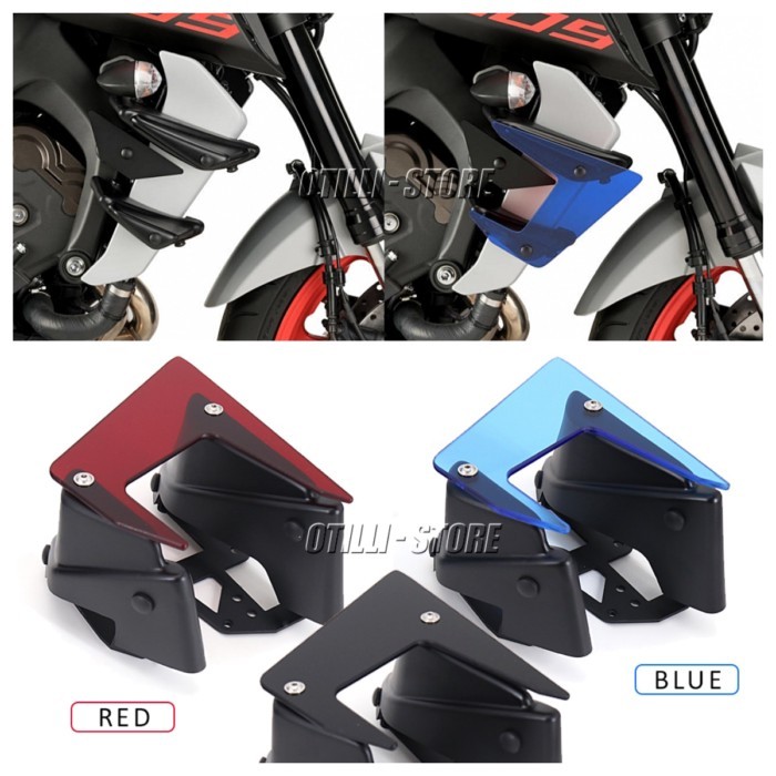 Motorcycle Winglet Aerodynamic Side Wing Downforce Spoilers Wind Deflector For YAMAHA MT-09 MT 09 M