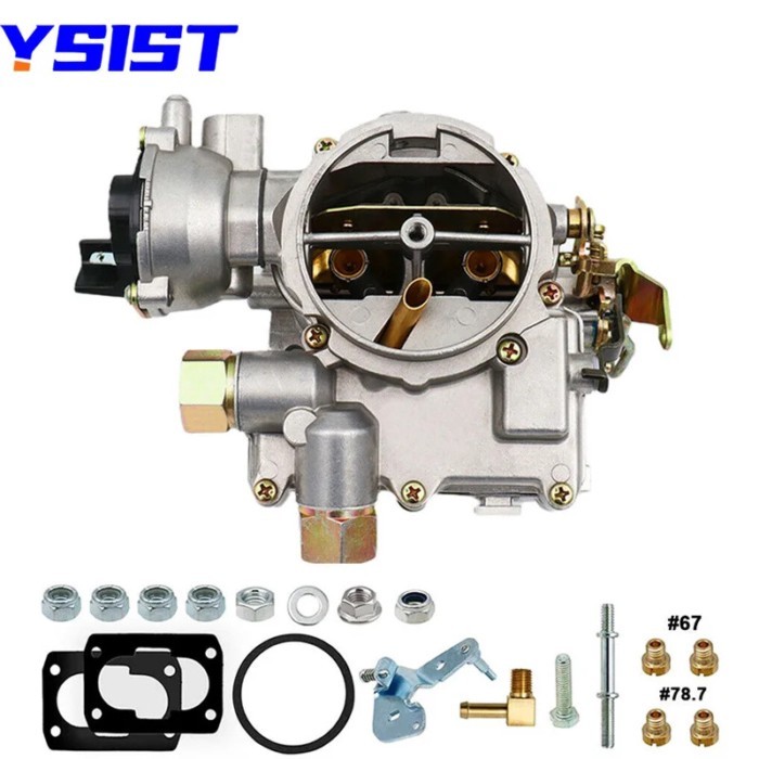 Marine Carburetor 2 Barrel Carb For Mercruiser Rochester 3.0 2.5L 4CYL Mercury Engine Electric chok