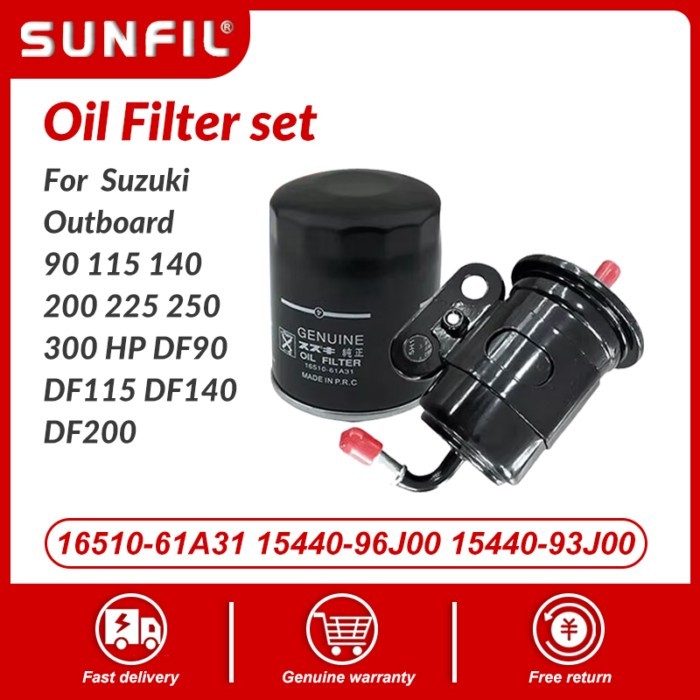 16510-61A31   15440-96J00   15440-93J00   filter set for Suzuki Outboard 90 115 140 200 225 250 300