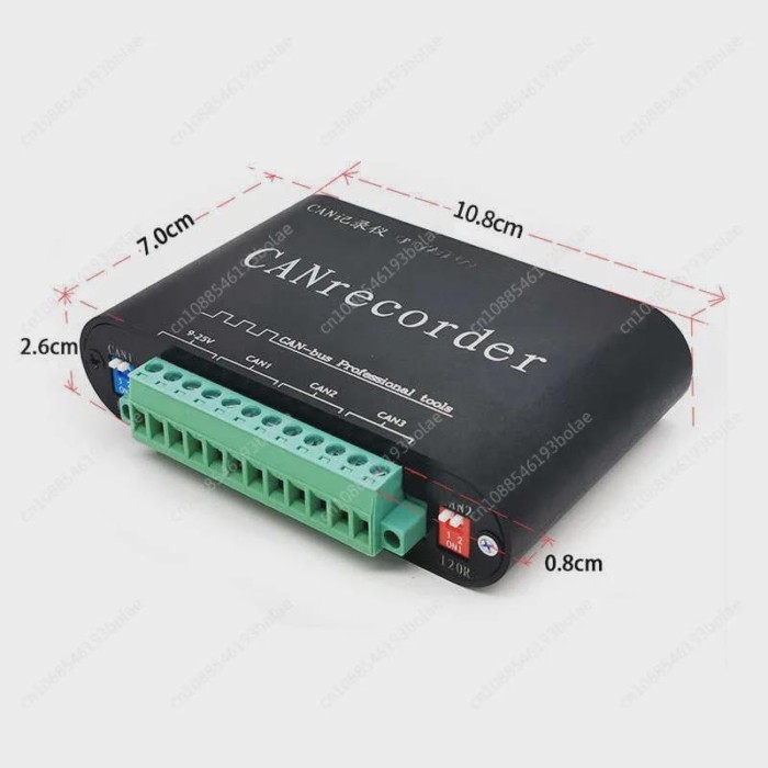 CAN bus data logger, offline recording and broadcasting, offline playback, relay, battery powered S