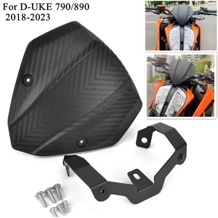 DUKE790 DUKE890 Windshield Windscreen Airflow Wind Deflector FOR 790 890 Duke 790Duke 890Duke 2018