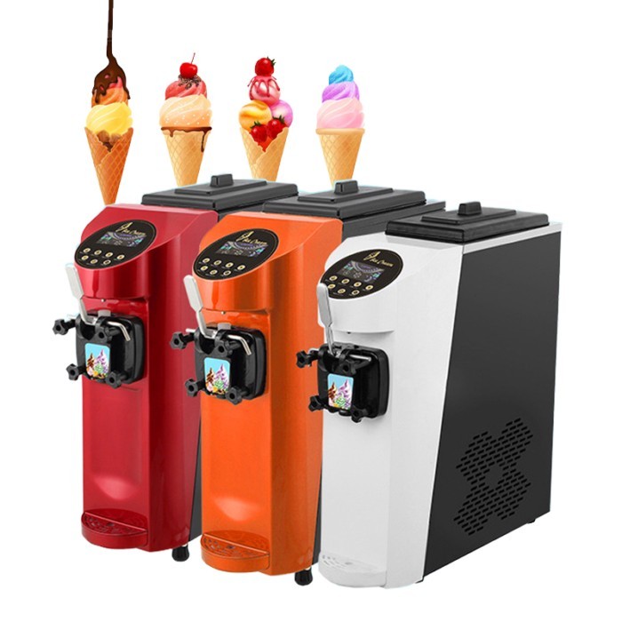Min Type 5 Inch LCD Commercial Soft Serve Ice Cream Maker Machine