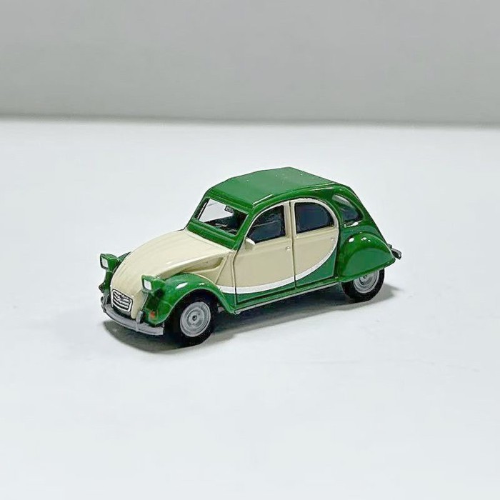 Herpa 1/87 Citroen 2CV โต๊ะทราย Master Car Model สีเบจสีเขียว