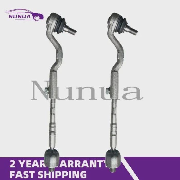 A Pair of Front Steering Tie Rod Assembly 32106858737 For BMW X5 X6 F15 F16 F85 F86 2013- / OE 3210